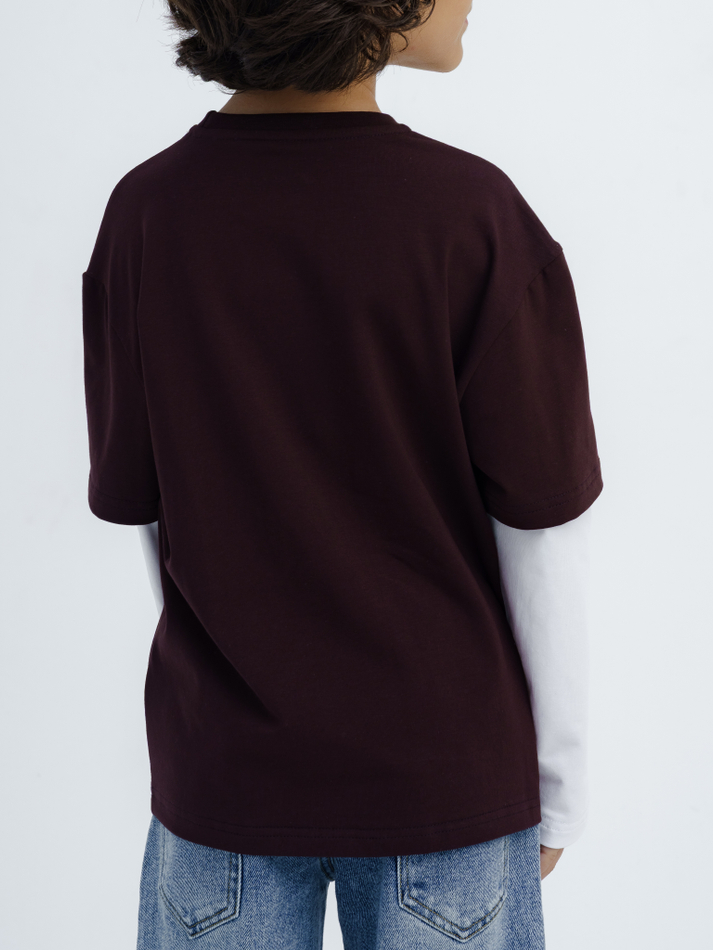 Лонгслив с двойным рукавом