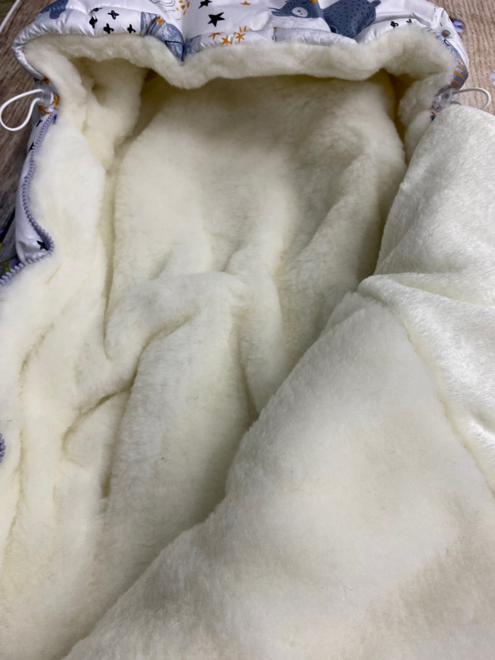 Комплект на выписку новорожденного "Зефирка" (2 предмета) (Цвет: Синий)