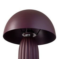 Лампа настольная Texture Sleek, Ø24х37 см, вишневая