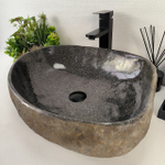 Раковина из речного камня RS-64923 53*45*15 0862