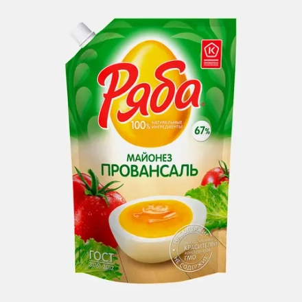 Майонез Ряба Провансаль 67% 630г