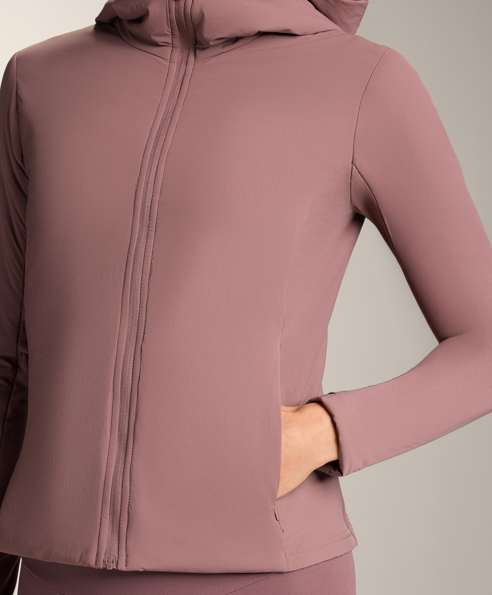 Oysho Высокотехнологичная утепленная куртка FELLEX® Volcanic, бледно-розовый