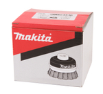 Щетка проволочная чашечная (d100 мм, толщ. проволоки 0.5 мм, пучки, металл, M14х2) Makita D-29290 M14х2 100 мм Чашечная 0,5 мм Металл Пучки витой проволоки