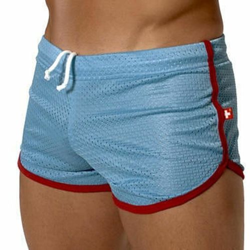 Мужские спортивные шорты Andrew Christian Retro Sports Mesh Gym Shorts Blue