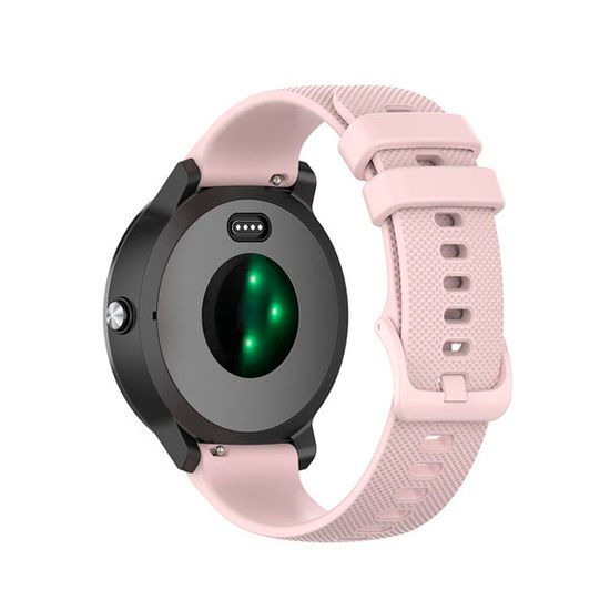 Ремешок 20 мм для Garmin Forerunner 55/245/645, Venu, Venu Sq, Venu 2 Plus, Vivoactive 3, Vivomove быстросъемный пряжка в цвет (Quick Release), розовый