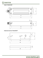 Замок электромагнитный TS-ML300-WP