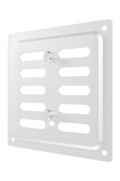 Решетка вентиляционная MER регулируемая 100x100 окраш.сталь White ERA