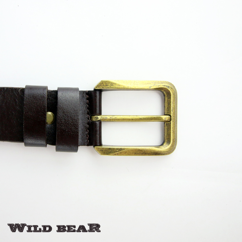 Ремень WILD BEAR RM-012f Brown Premium