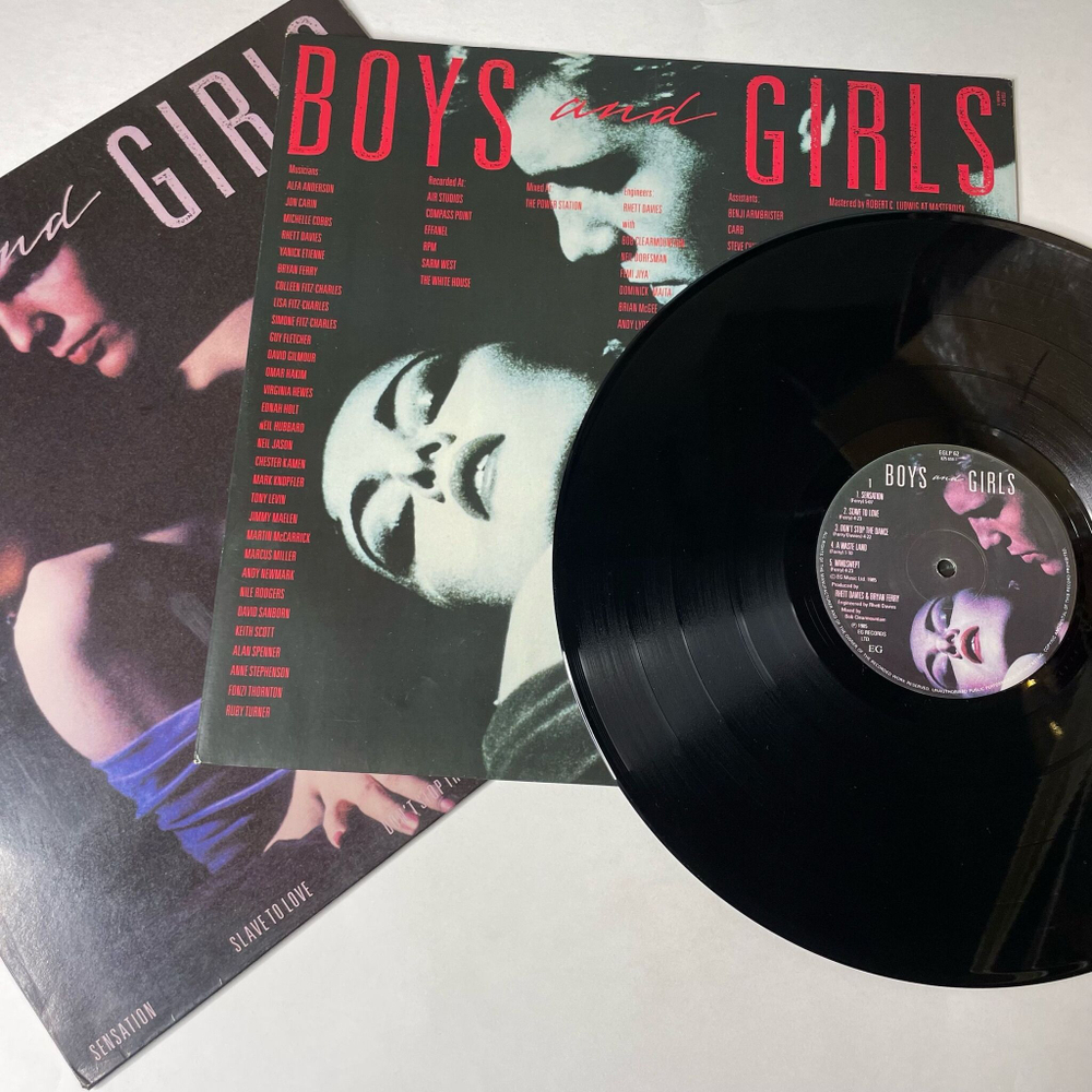 Винтажная виниловая пластинка LP Bryan Ferry Boys And Girls (UK 1985) Sensation