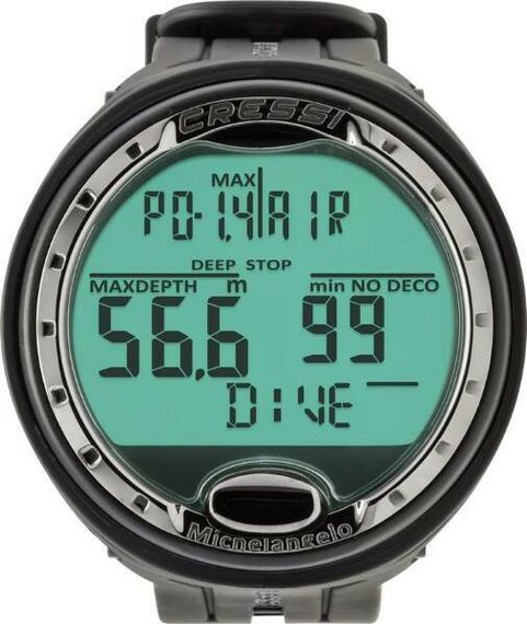 Компьютер наручный Cressi Michelangelo черный-хром