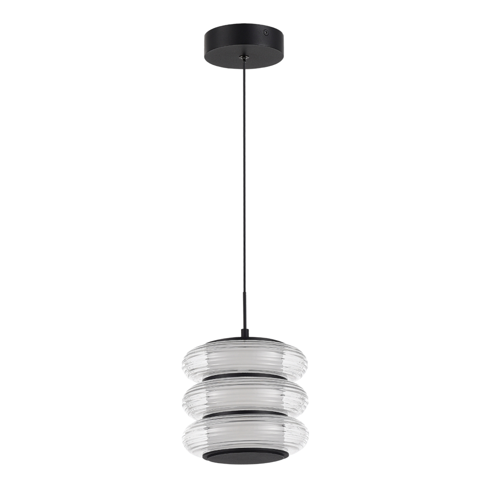SL6239.403.03 Светильник подвесной ST-Luce черный/прозрачный LED 1*16W 3000K FRITTELA