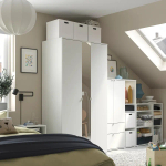 Шкаф  - VIHALS IKEA/ ВИХАЛС ИКЕА, 305x57x200 см, белый