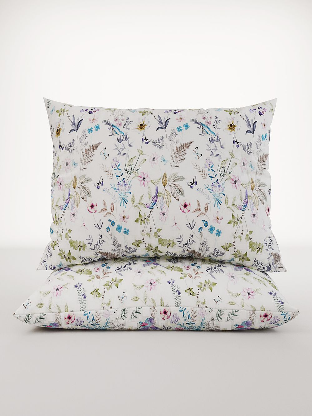 Постельное белье "Каролина" евро   наволочки 50х70 2шт Простынь на резинке 180х200 см  Пододеяльник 200х215 см  Сказка сатин