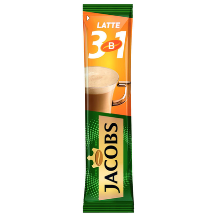 Кофе растворимый Jacobs Latte 3в1 13.5 гр