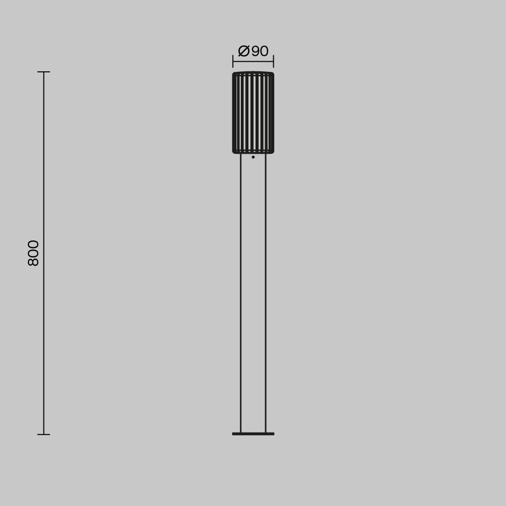 Уличный ландшафтный светильник Maytoni   O502FL-01B1