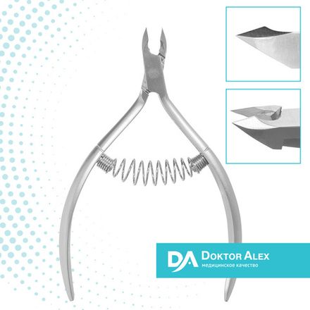 Doctor Alex С-0607 - Кусачки для кутикулы, 6мм