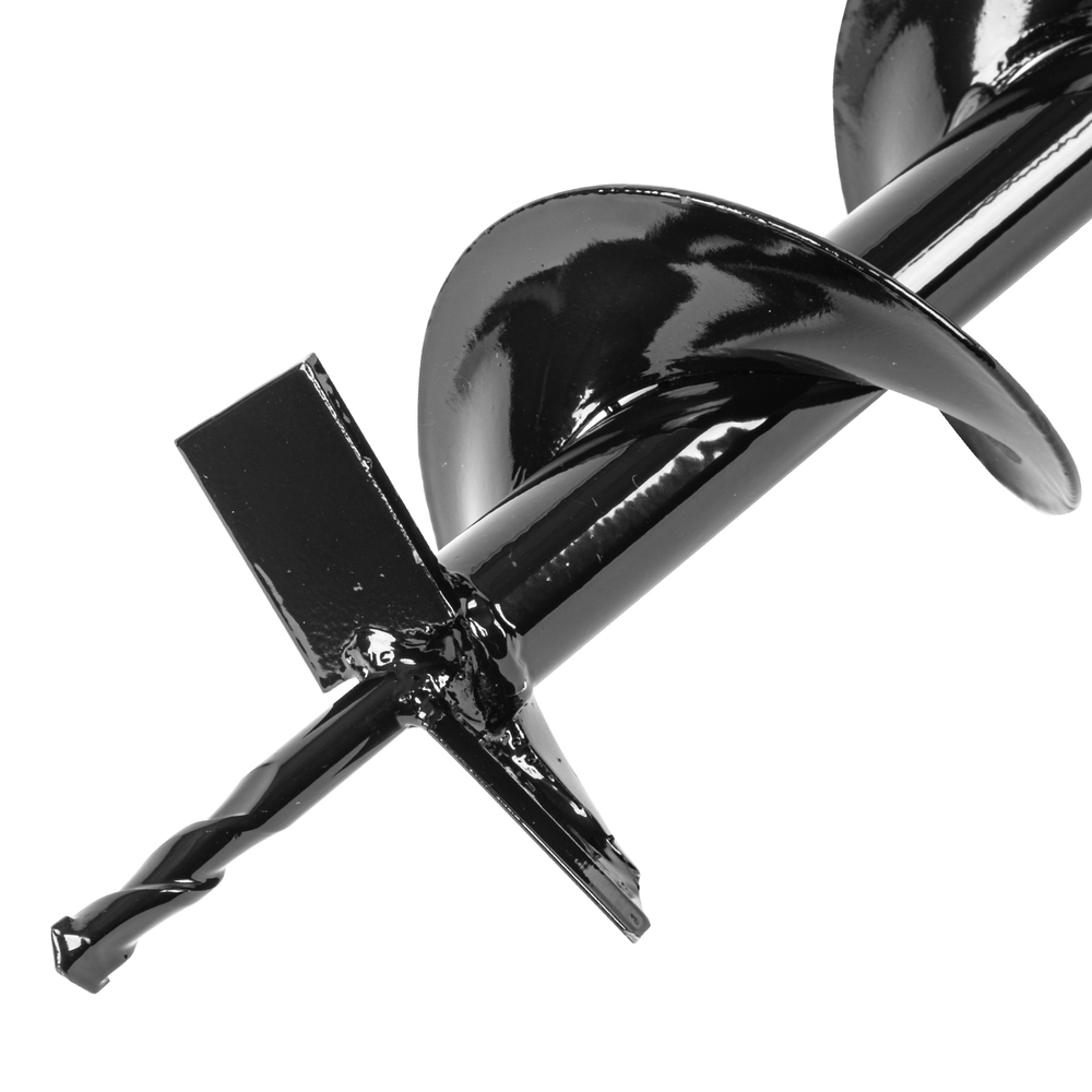 Шнек для грунта E-100, диаметр 100мм, длина 800мм,соединение 20мм, несъёмный нож// Denzel