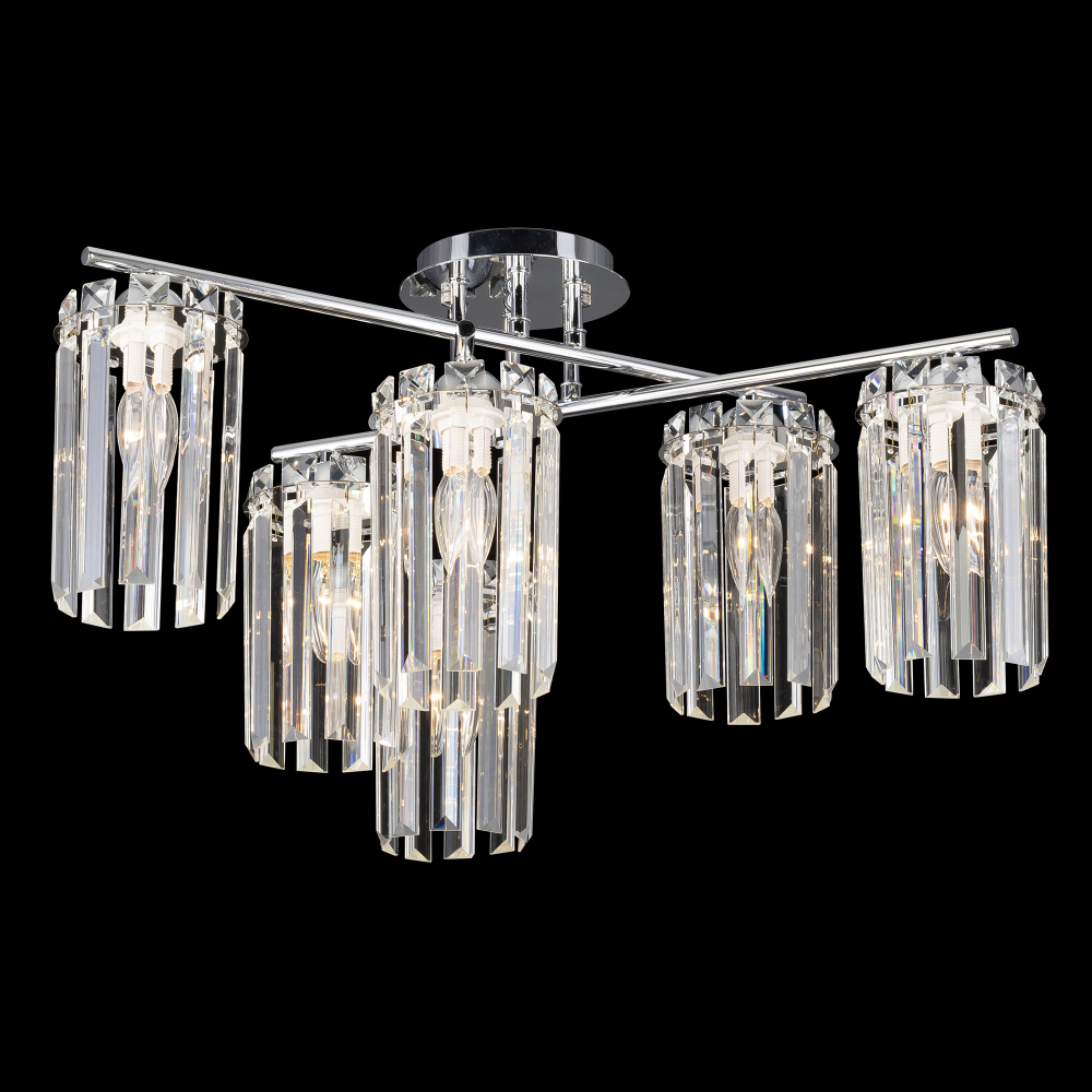 Citilux AXIS CL313261 Люстра хрустальная потолочная Хром
