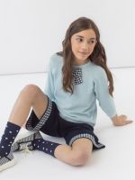 Джемпер голубой для девочки арт. AT824-1