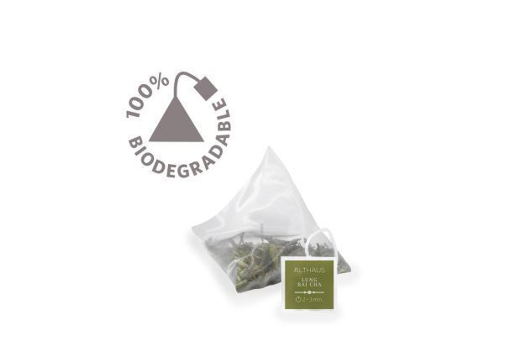 Чай зеленый Althaus Lung Bai Cha Pyra Pack в пирамидках, 15шт