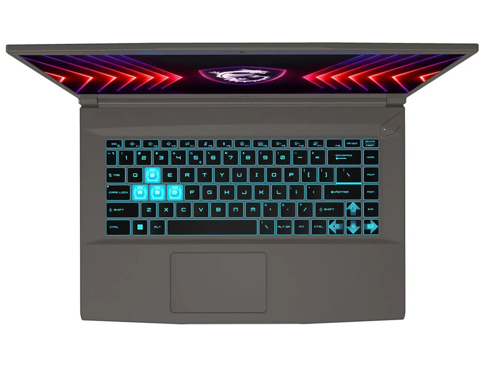 Ноутбук MSI Thin 15 B12VE-1865XRU, i5 12450H/8Gb/SSD512Gb/RTX4050 6Gb/15.6" FHD IPS 144Hz/Dos/серый