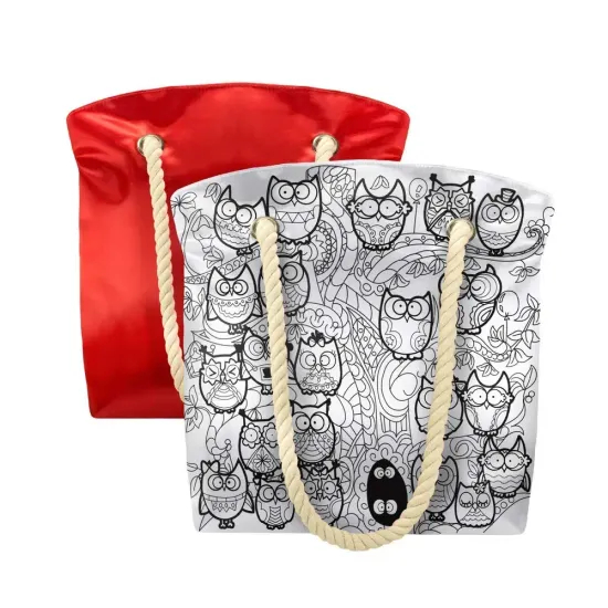 Сумка раскраска антистресс " Совы "