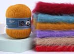 Пряжа Mink Wool (пух норки с синей этикеткой), 50г, 350м, 90%пух норки,10%полиамид (цена за 1 шт)