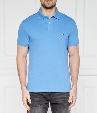 Поло Tommy Hilfiger - голубой(MW0MW17770)