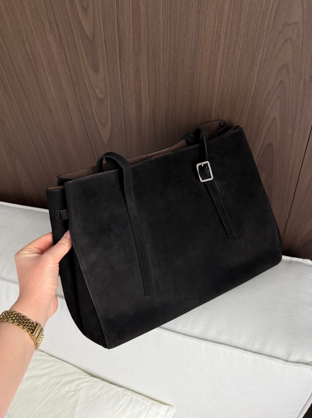 Сумка из натуральной замши