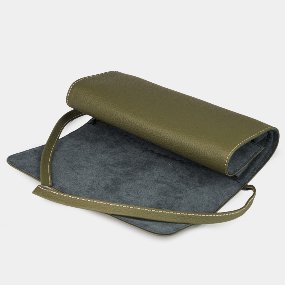 Чехол для ювелирных украшений Plier из кожи теленка, зеленого цвета