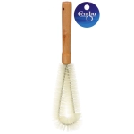 Ершик для мытья бутылок с деревянной ручкой 30 см. двойной