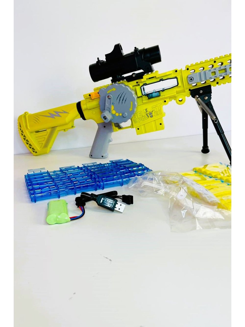 Детское оружие пулемет автомат с мягкими пульками