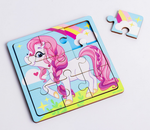Головоломка-пазл в рамке. Игры в дорогу "Пони с радугой" П 300 4930519 (Лесная мастерская)
