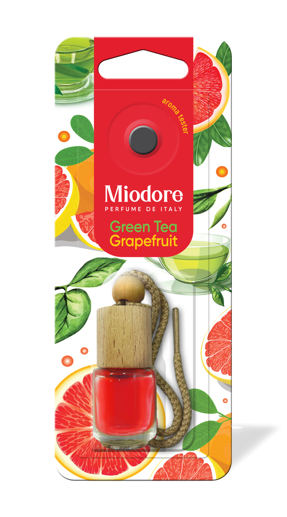 Ароматизатор бочонок MIODORE MDBF-5  GREEN TEA - GRAPEFRUIT (ЗЕЛ.ЧАЙ - ГРЕЙПФРУТ)