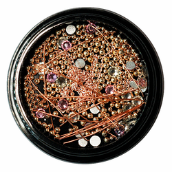 Дизайн "Mix Rose gold" в черной банке