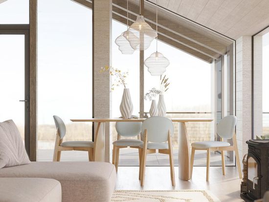 Светильник подвесной vinger, D45х50 см, бежевый