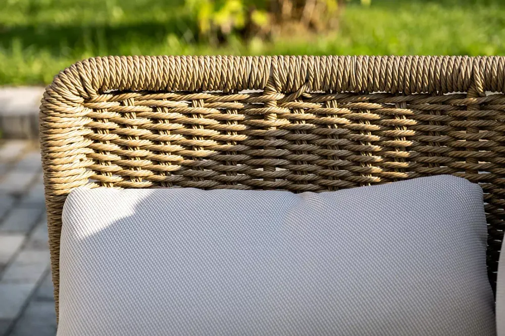 "Аликанте" лаунж-зона из искусственного ротанга, цвет соломенный