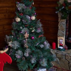 ULD-S1000-100-DGA PINK IP20 Гирлянда светодиодная. 10м. 100 светодиодов. Розовый свет. Провод зеленый. ТМ Uniel