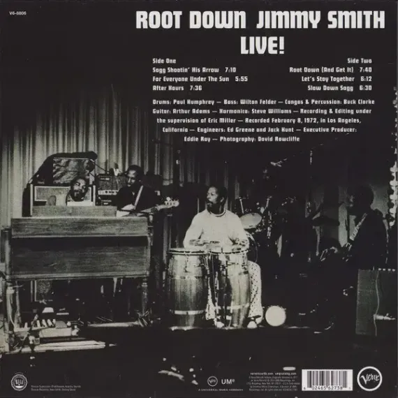 Jimmy Smith – Root Down - Jimmy Smith Live! LP