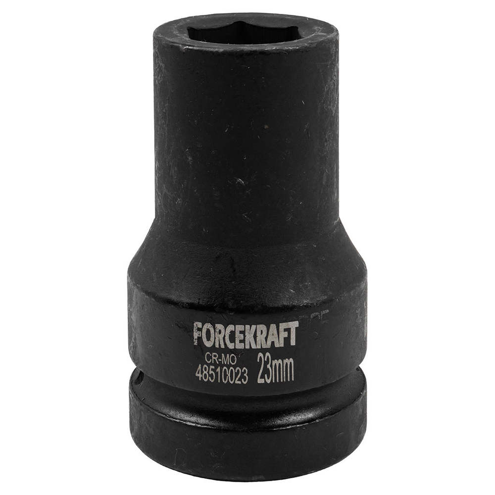Головка ударная глубокая 1'', 23мм (6гр.) FORCEKRAFT FK-48510023