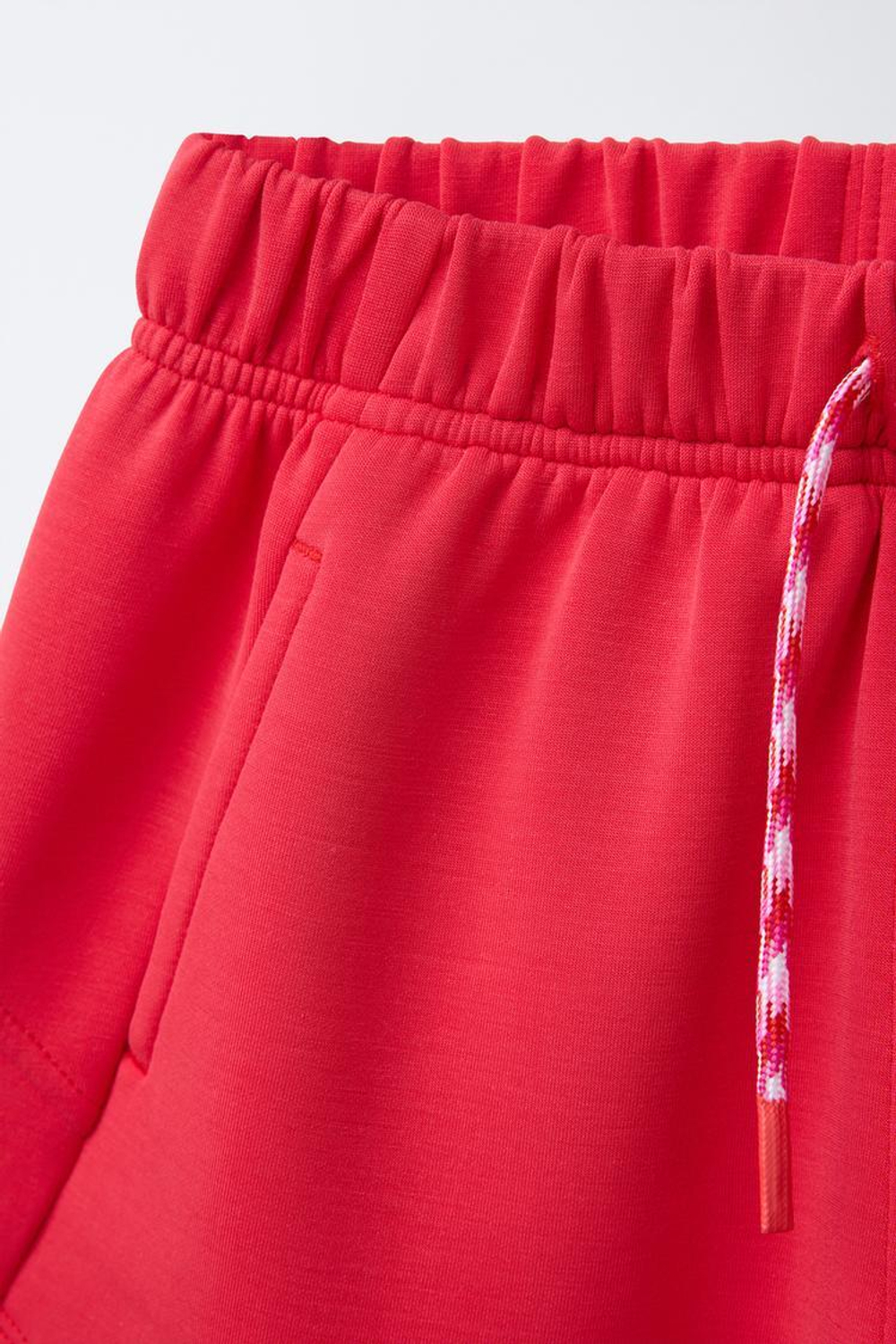 ZARA ШОРТЫ ИЗ СМЕСОВОГО МОДАЛА, КРАСНЫЙ