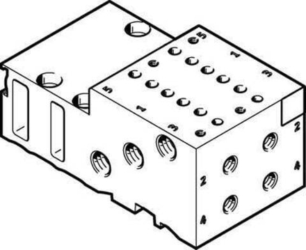 MHA2-PR2-5-M5 Плита для блочного монтажа