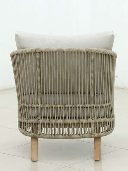 Комплект уличной мебели Mali из массива эвкалипта, диван, 2 кресла, столик