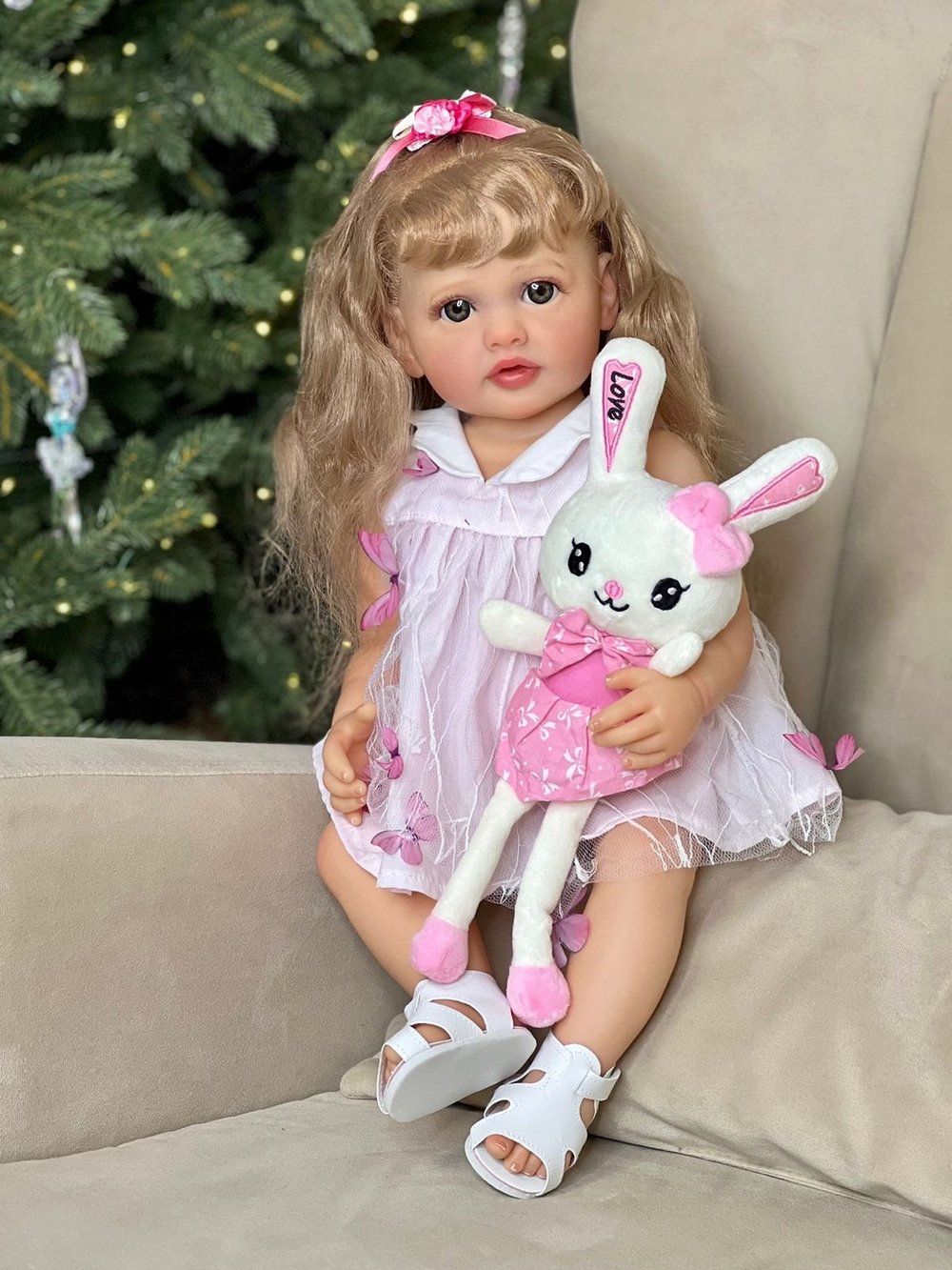 Кукла Реборн виниловая 55см в пакете (FA-055)