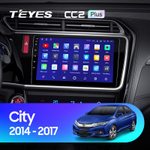 Teyes CC2 Plus 10,2" для Honda City, Grace 1  2014-2017