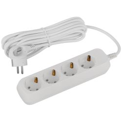 Удлинитель электрический ЭРА UDL-16-450-E Greenline 4 розетки с заземлением 5м ПВС 3x1мм2