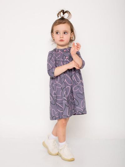 Платье "Руслана-6", размер 128, серый (Ивашка)