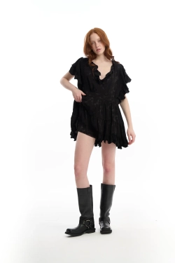 Короткие шорты с жаккардовым тиснением