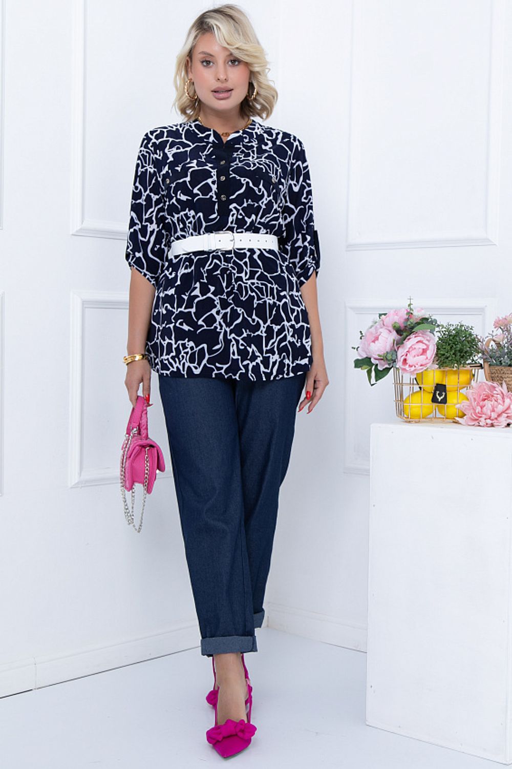 БЛУЗКА ФИЛЬЧИНИ (БЛУ) Bellovera (Акция)