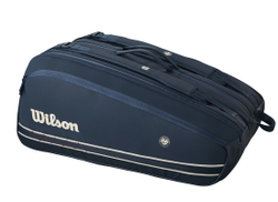 Сумка теннисная Wilson RG 2025 Session Soiree Super Tour 15PK Racket - небесный
